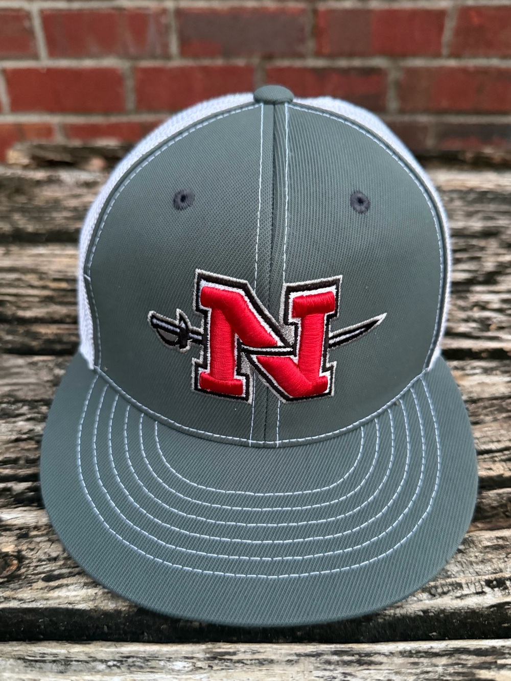 Pacific Headwear FLEXFIT Nicholls St. University Colonels Youth Baseball Hat P2